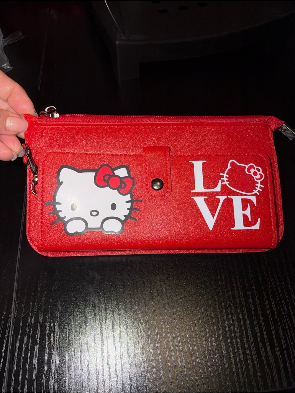 Hello Kitty Red Zip Wallet Clutch